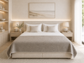 Wool Bed Runner Eco Fossil, sengeløper i ullblanding, 130 × 250 cm
