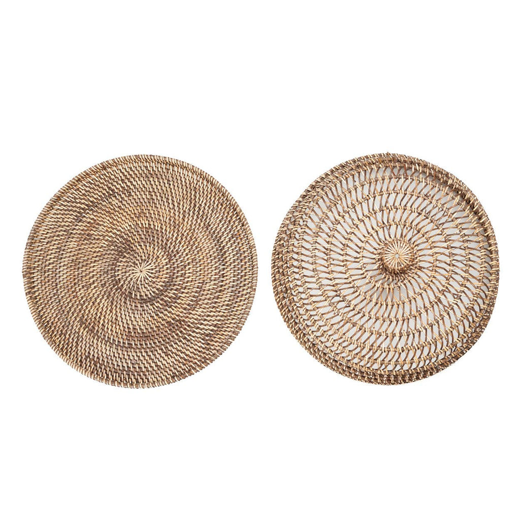The Rattan Food Cover, matlokk i flettet rotting, Natural Brown, M