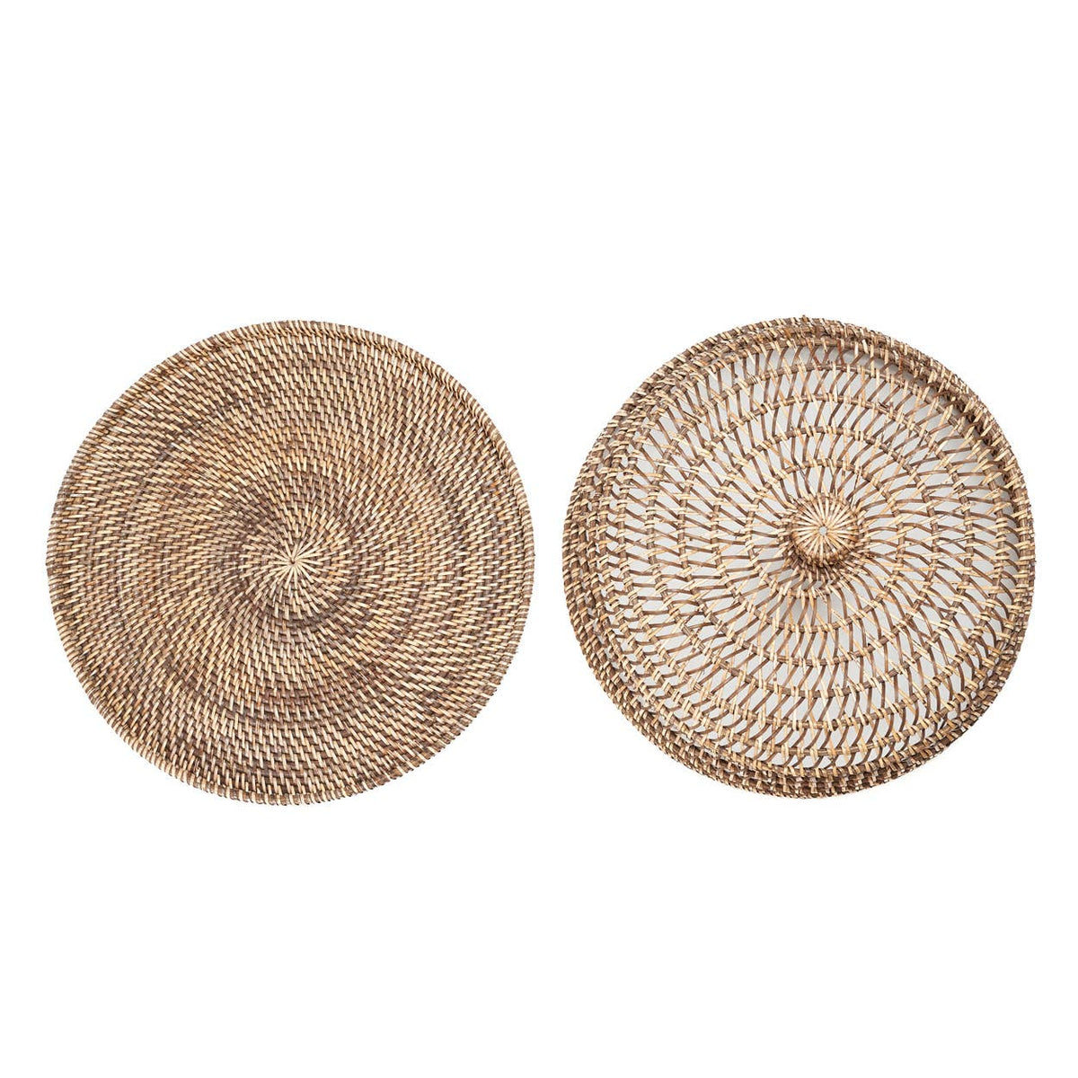 The Rattan Food Cover, matlokk i flettet rotting, Natural Brown, M