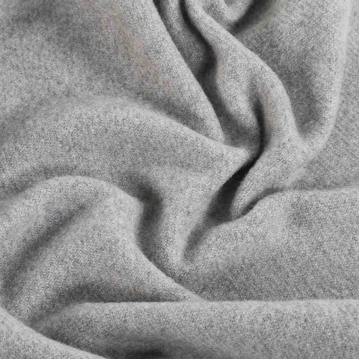 Warm Whisper Throw | 100% Pure Cashmere | Gray | 200 × 140 cm | Made in Ukraine