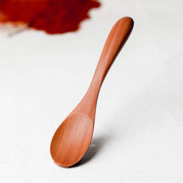 Handcrafted Small Wooden Spoon – Sapodilla Wood, Bali