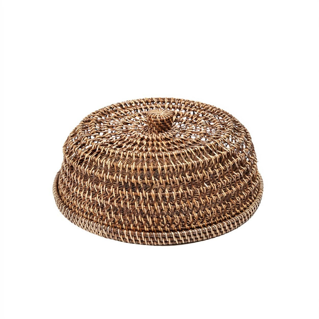 The Rattan Food Cover, matlokk i flettet rotting, Natural Brown, M