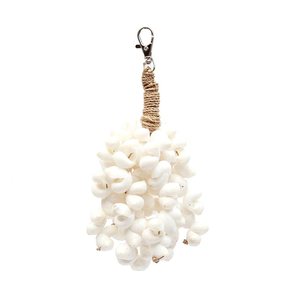 Kai Shell Keychain – White