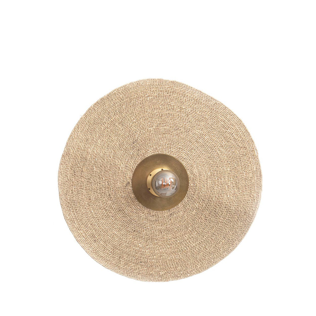 The Let's Groove Wall Lamp – Natural Brass, vegglampe i gress og messing, M
