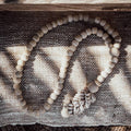 Cowrie Shell & Wood Bead Decorative Chain | Handmade in Indonesia