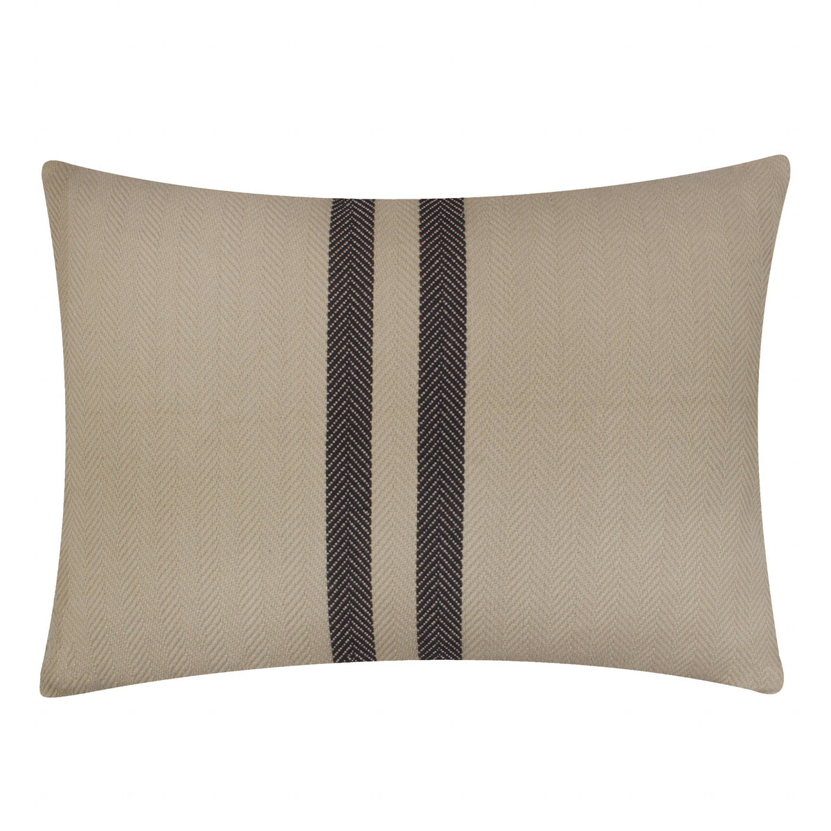 Benton stripet bomullspute, Natural, 40 × 50 cm