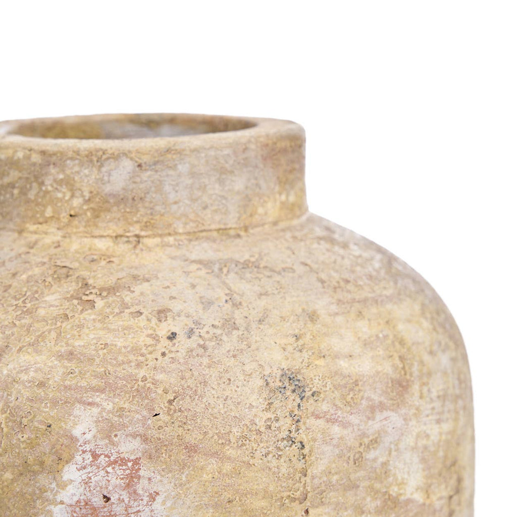 The Clay Echo Vase, vase i keramikk og terrakotta, Cream, M