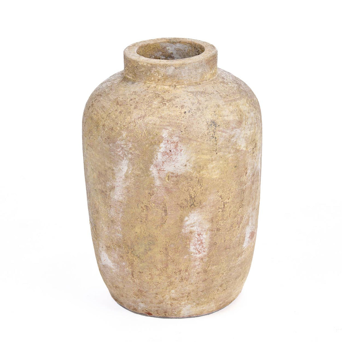 The Clay Echo Vase, vase i keramikk og terrakotta, Cream, M