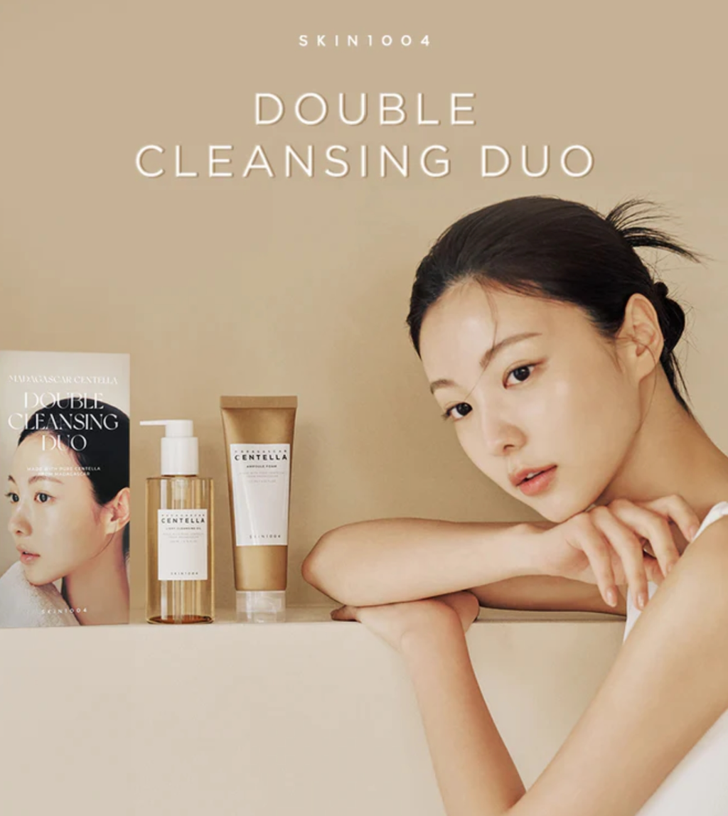 SKIN1004 – Centella Double Cleansing Duo, 2‑trinns rensesett, 300 g