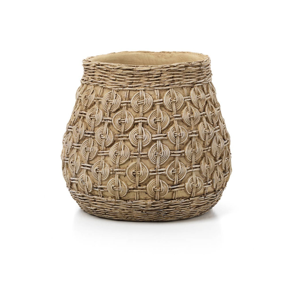 The Knot Concrete Planter – XL, stor skulpturell betongpotte