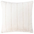 Empress pute i kunstpels, Cream, 45 × 45 / 55 × 55 cm