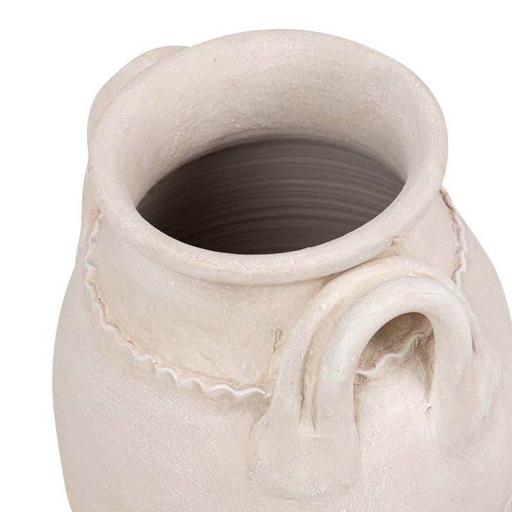 Beige Ceramic Vase | 27 × 27 × 50 cm