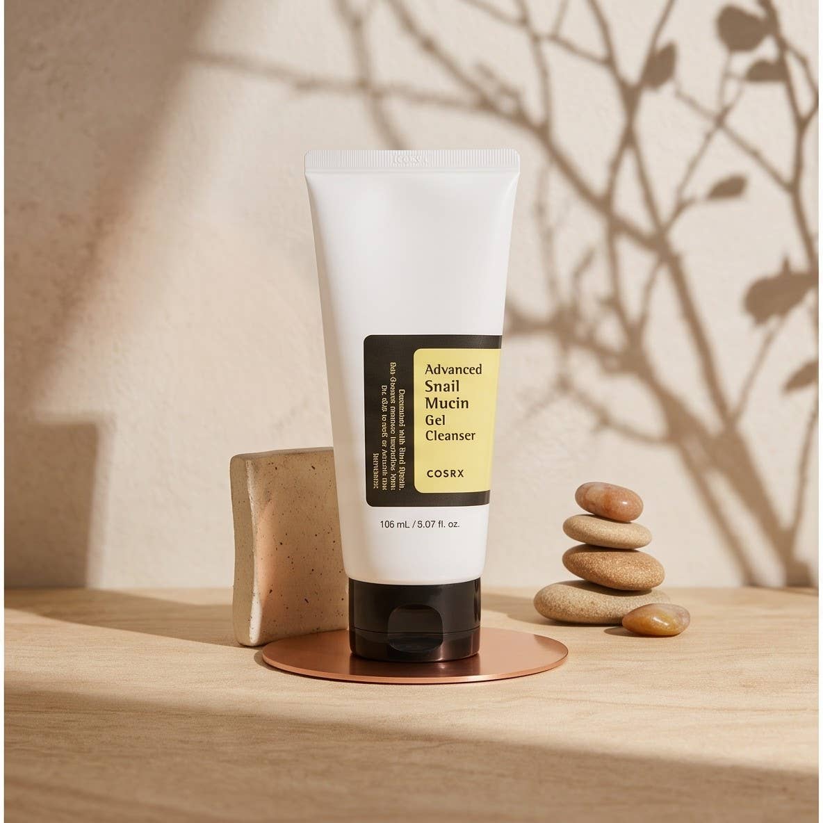 COSRX Advanced Snail Mucin Power Gel Cleanser, gelrens med sneglemucin, 150 ml