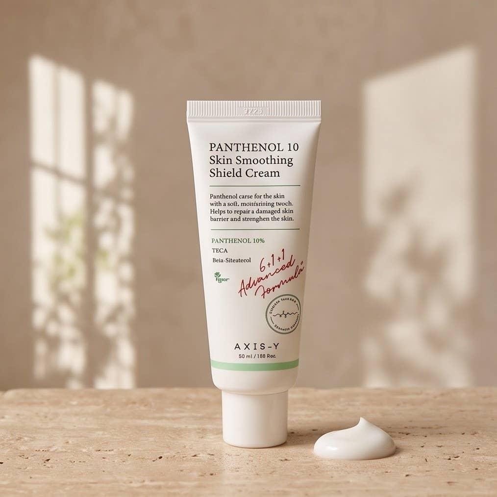Axis-Y Panthenol 10 Skin Smoothing Shield Cream, barrierestyrkende ansiktskrem