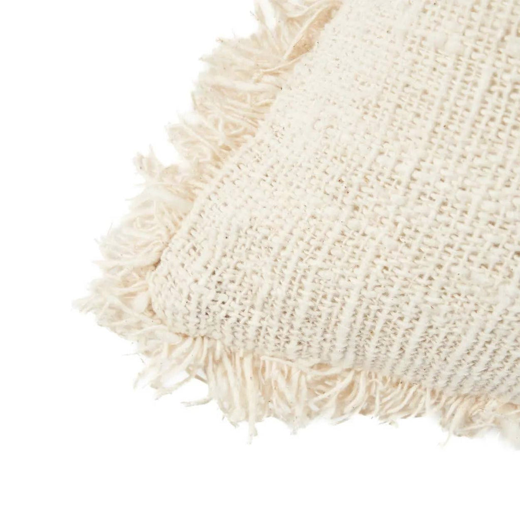 The Gili Palm putetrekk i bomull, Natural Black, 50 × 50 cm