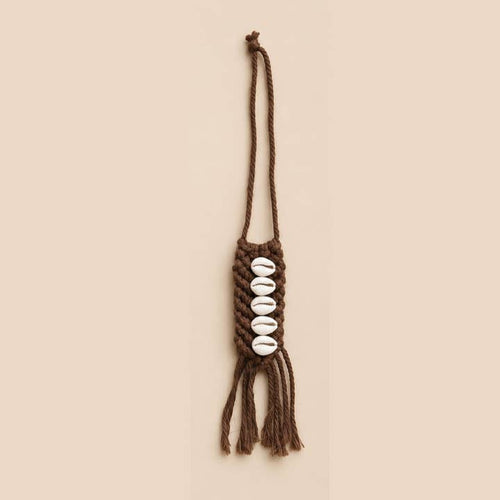 Cowrie Shell Hanger | 5 Shells | Cotton Cord | Handmade in Bali