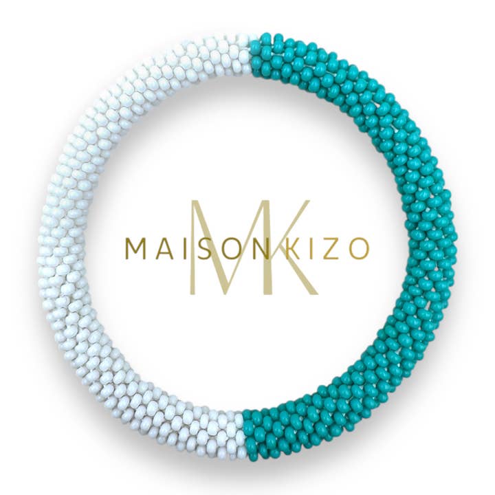 Glass Bead Crochet Bracelet | E25 | Handmade in Nepal