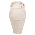 Large Beige Ceramic Vase | 40 × 40 × 70 cm