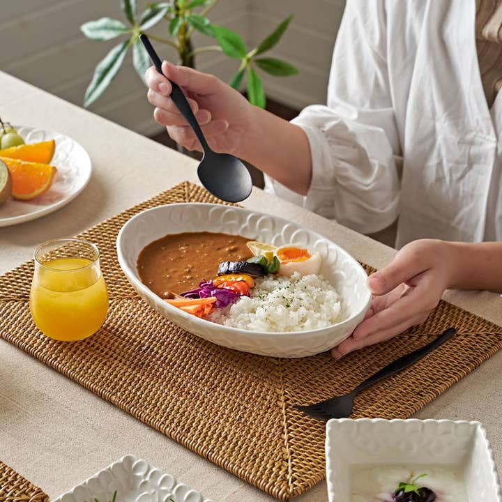 Rectangular Rattan Placemat | Brown | 40 × 30 cm | Handwoven in Indonesia