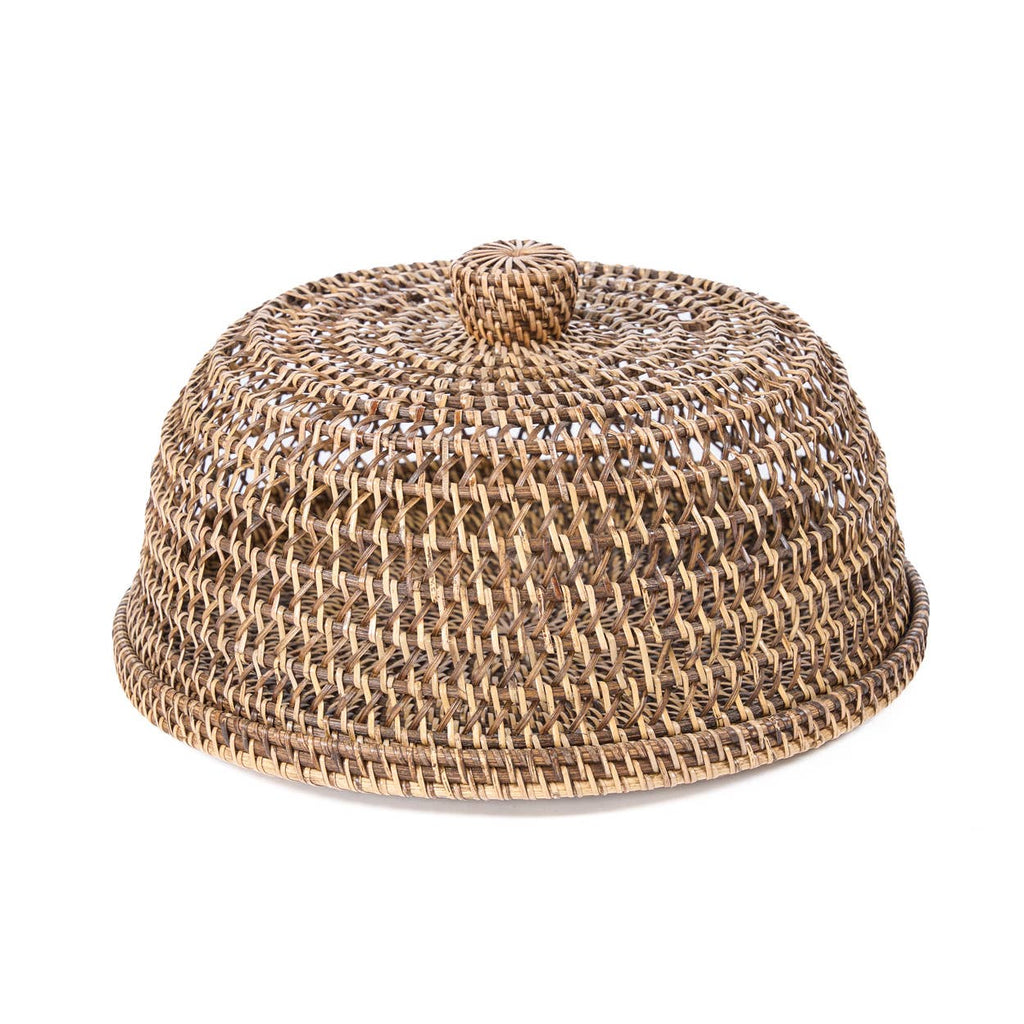 The Rattan Food Cover, matlokk i flettet rotting, Natural Brown, M