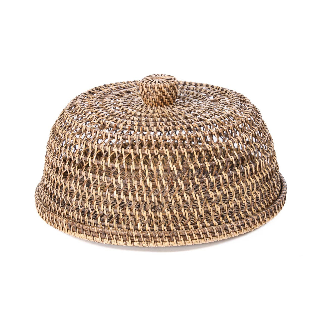 The Rattan Food Cover, matlokk i flettet rotting, Natural Brown, M