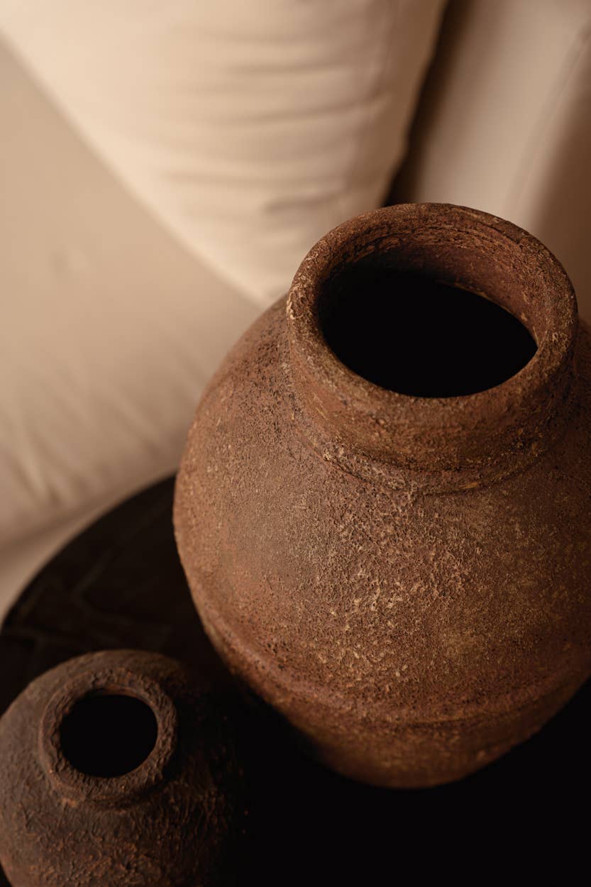 The Amphora Rustica Vase, amforavase i terrakotta, L