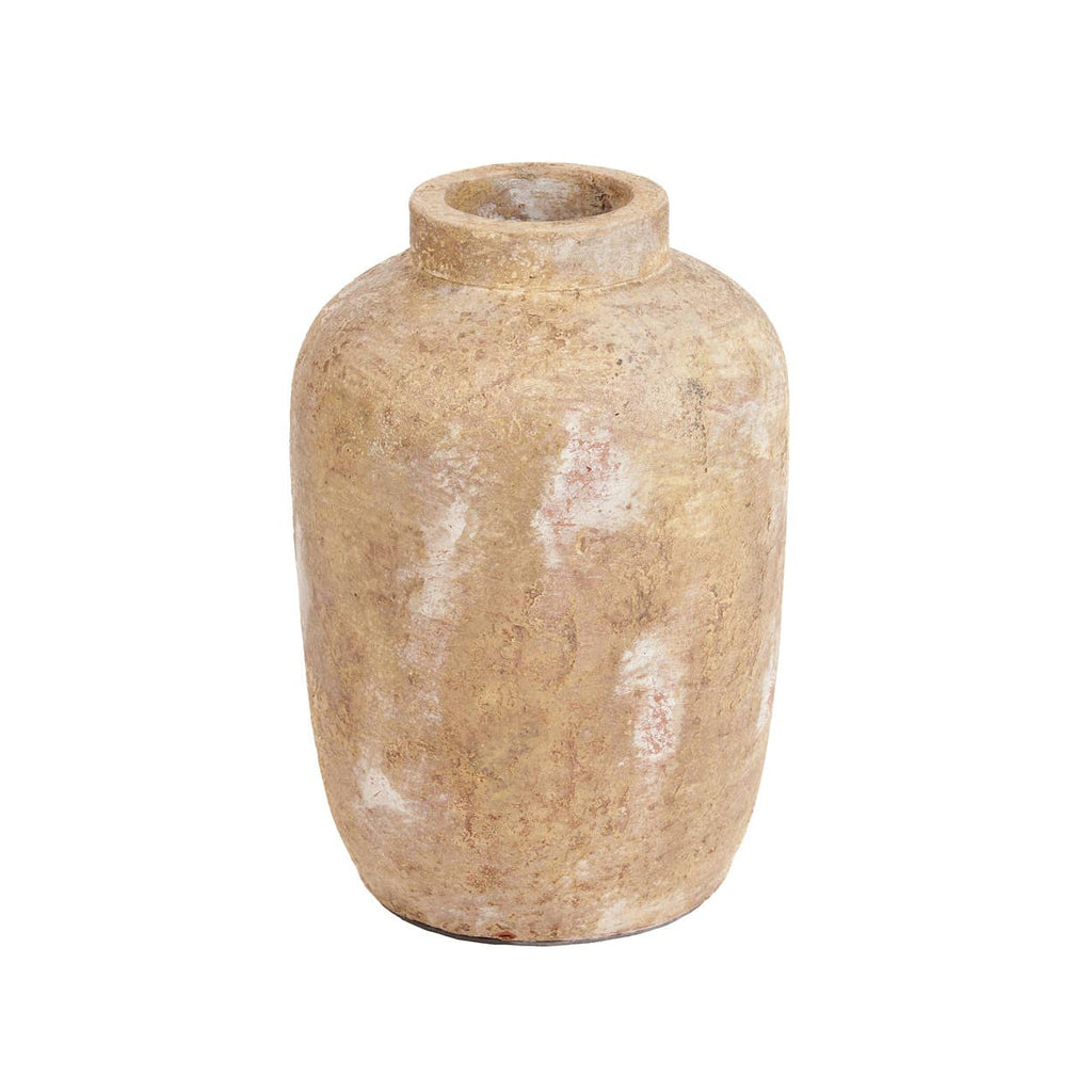 The Clay Echo Vase, vase i keramikk og terrakotta, Cream, M