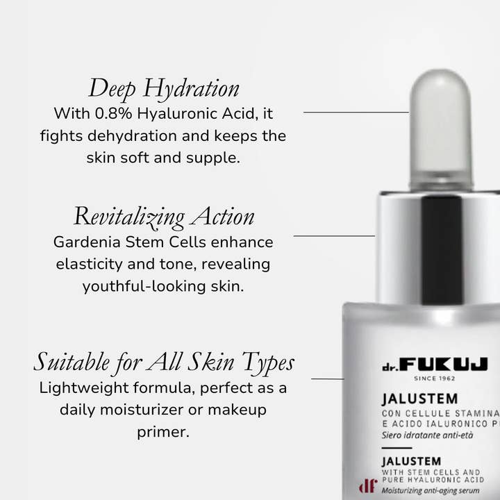 Jalustem Hyaluronic Face Serum | 0.8% HA & Gardenia Stem Cells