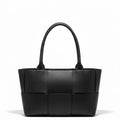 Bella Classica | Dollaro Leather Tote Bag | Black | Large | Handcrafted in Italy | ZEEN