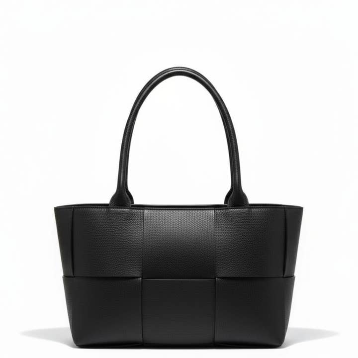 Bella Classica | Dollaro Leather Tote Bag | Black | Large | Handcrafted in Italy | ZEEN