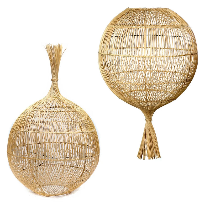 The Wonton Floor Lamp – Pendant, rattanlampe i natur