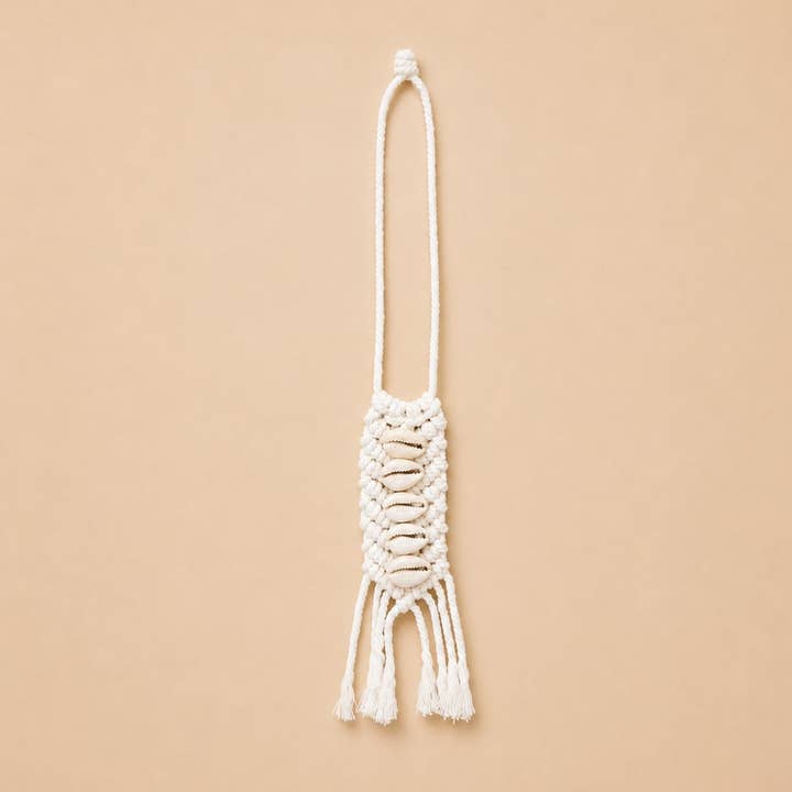 Cowrie Shell Hanger | 5 Shells | Cotton Cord | Handmade in Bali