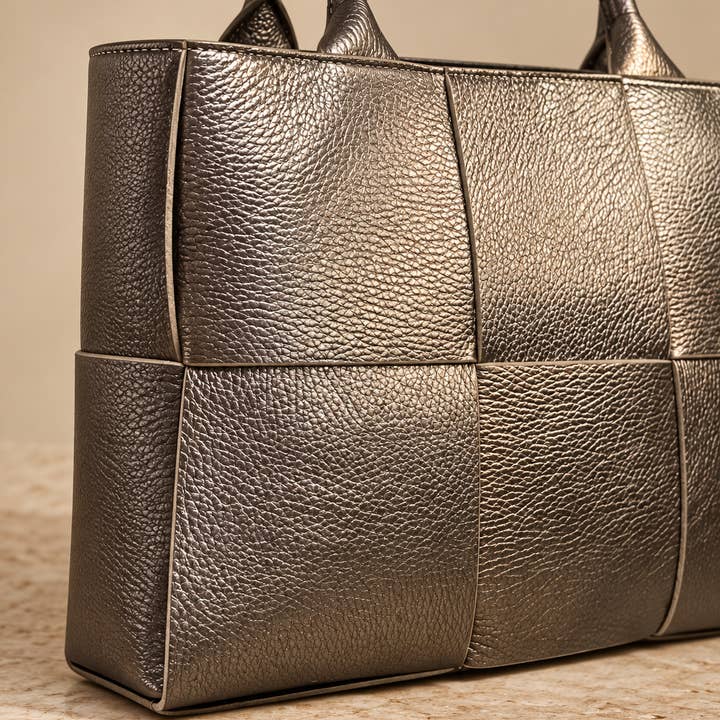 Bella Classica skinnveske, grigio