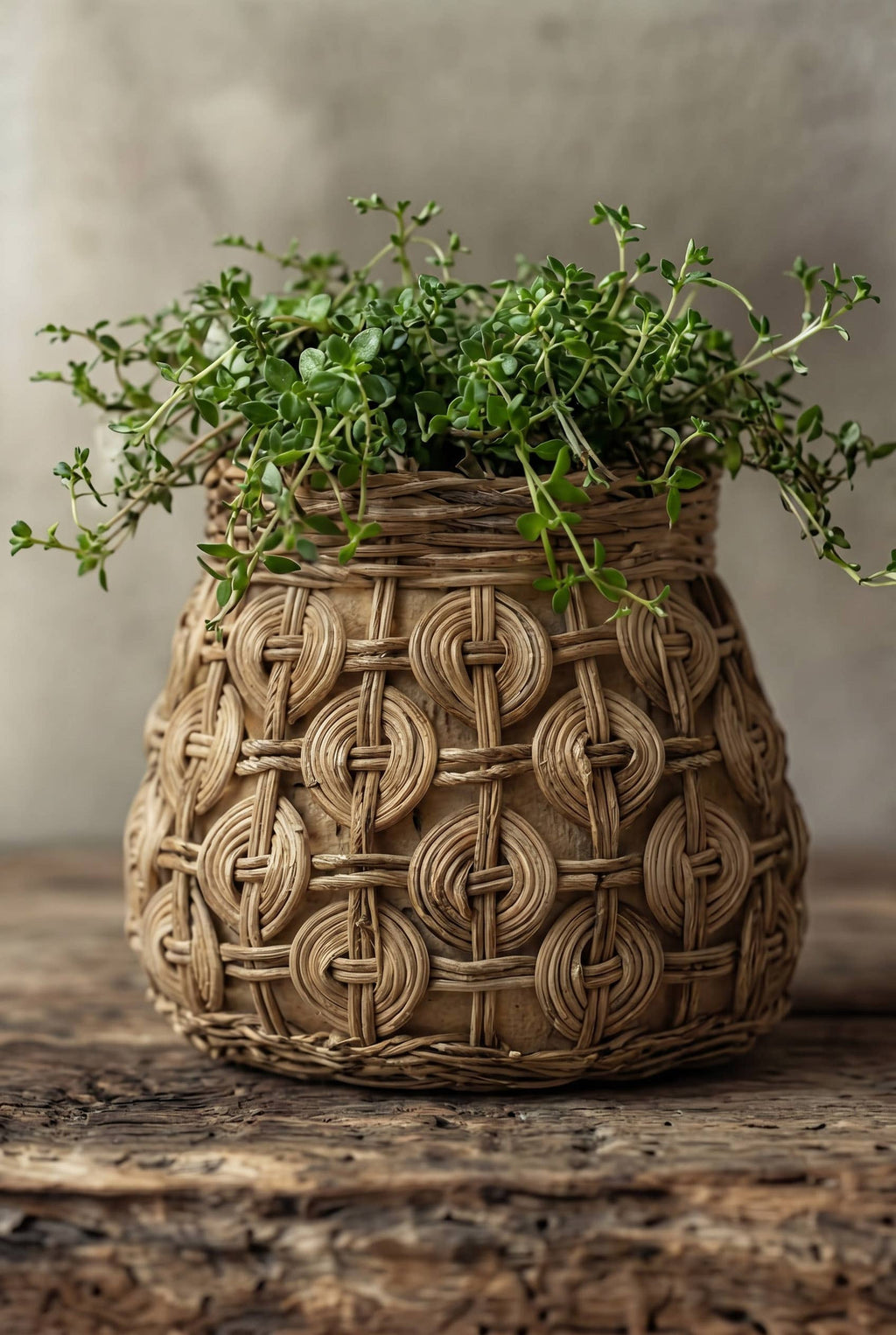 The Knot plantepotte i betong, M