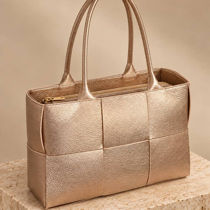 Bella Classica skinnveske, champagne