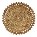 Gendis bordbrikke i rotting, brun, Ø35 cm