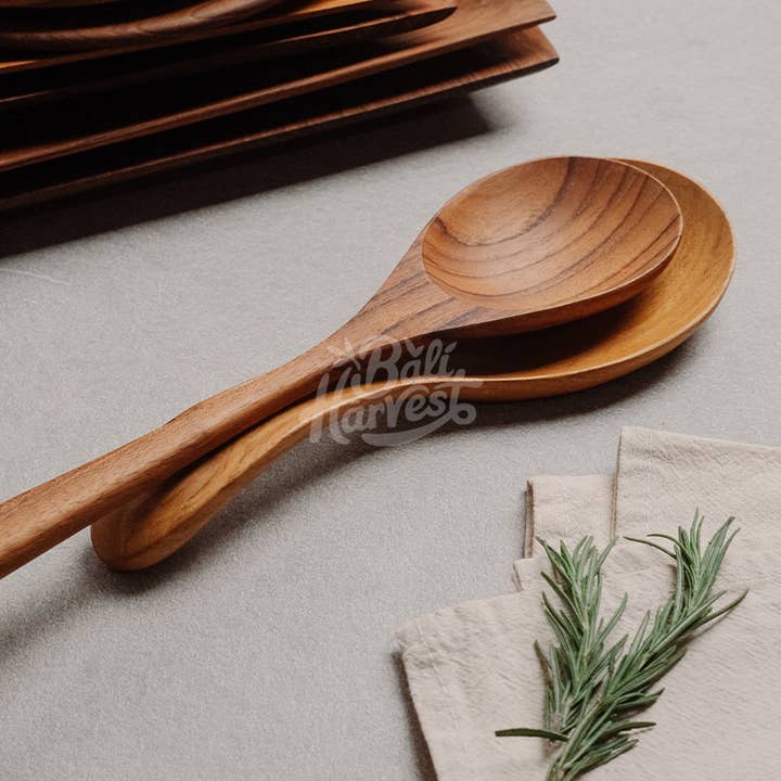 Handcrafted Teak Spoon Rest – Natural Kitchen Utensil Holder