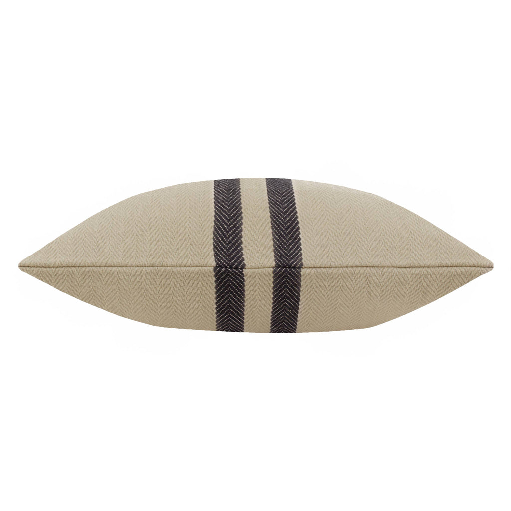 Benton stripet bomullspute, Natural, 40 × 50 cm