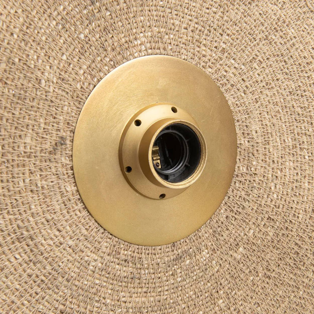 The Let's Groove Wall Lamp – Natural Brass, vegglampe i gress og messing, M