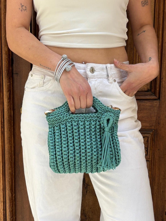 Lamu Brand Nador Handbag | Handwoven Nautical Cord | 6 Colours | Handcrafted in Marrakech