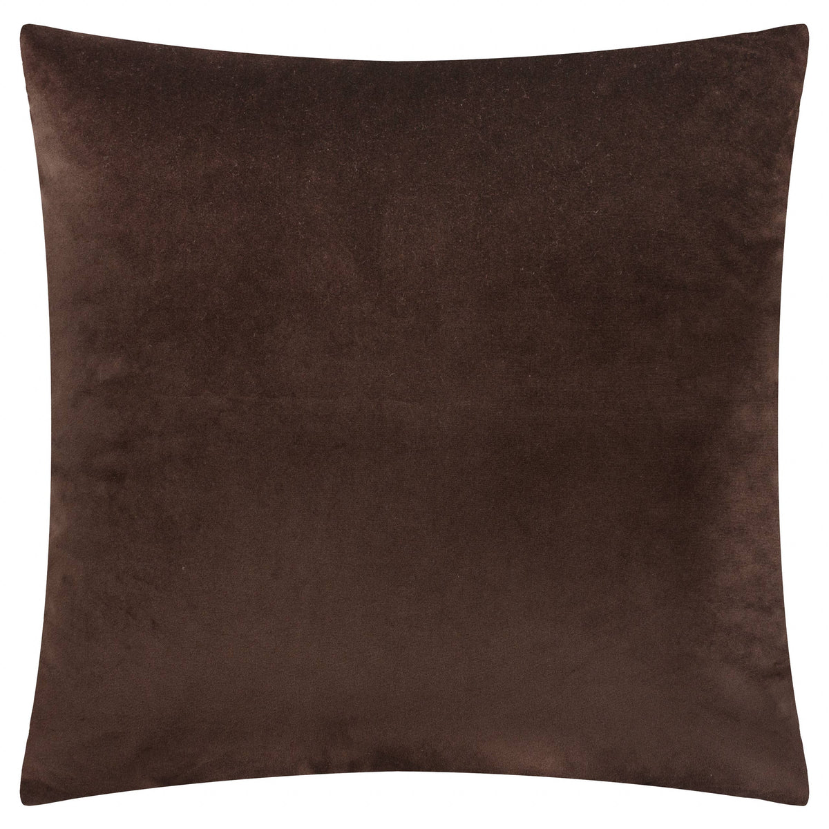 Soren pute i preget velur, brun, 45 × 45 cm