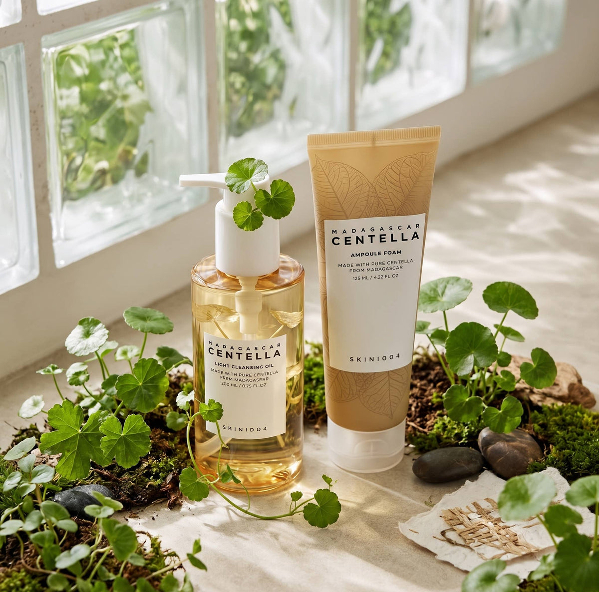 SKIN1004 – Centella Double Cleansing Duo, 2‑trinns rensesett, 300 g