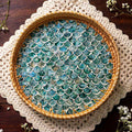 Rattan Serving Tray | Wicker | Coffee Table Centerpiece | 35 × 35 cm | Made in Vietnam