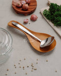 Handcrafted Teak Spoon Rest – Natural Kitchen Utensil Holder