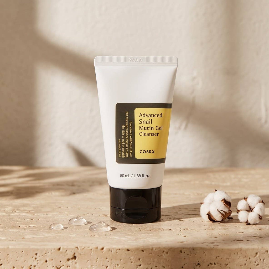 COSRX Advanced Snail Mucin Power Gel Cleanser, gelrens med sneglemucin, 50 ml