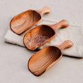 Handcrafted Teak Root Scoop – Natural Kitchen Spoon