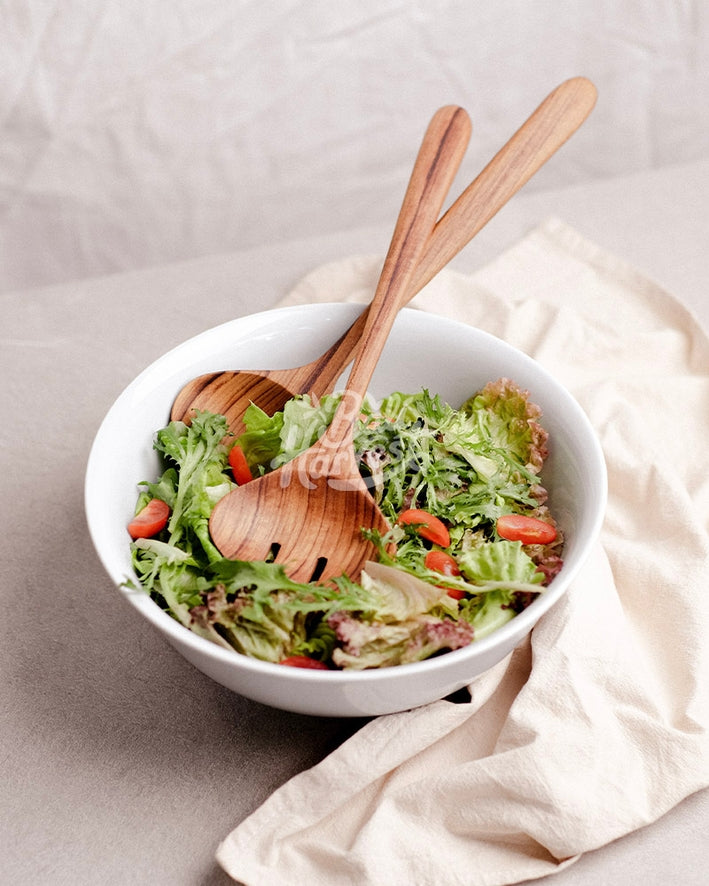 Handcrafted Teak Root Salad Servers – Set of 2