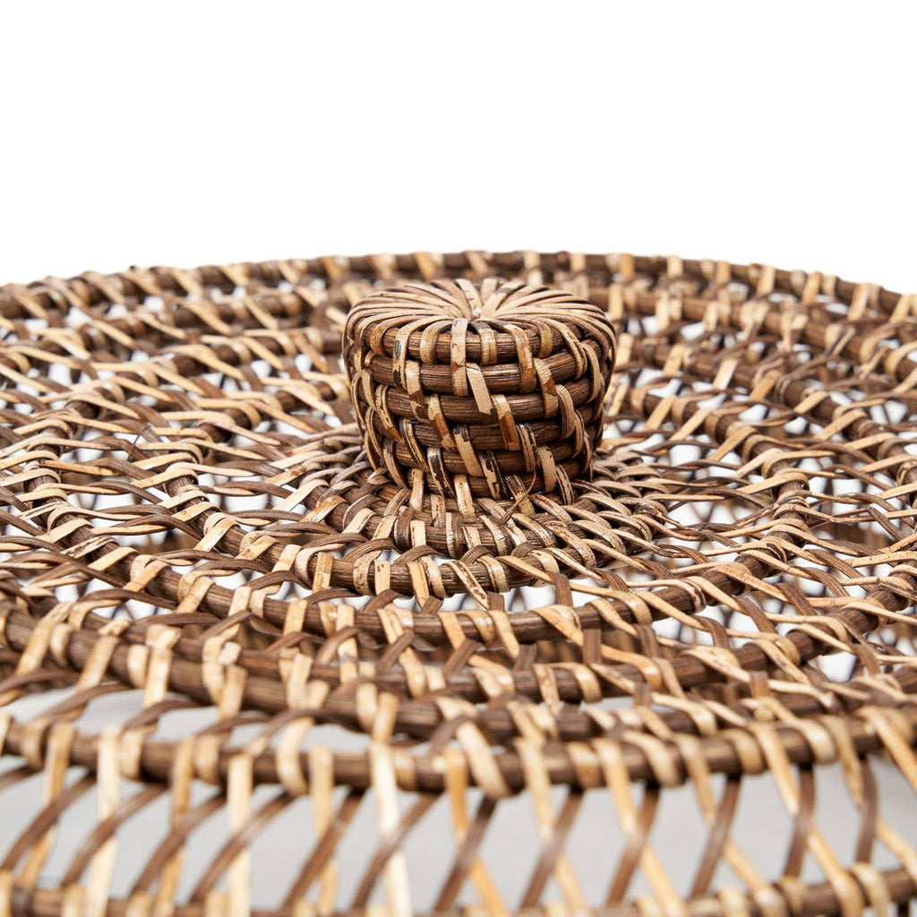 The Rattan Food Cover, matlokk i flettet rotting, Natural Brown, M