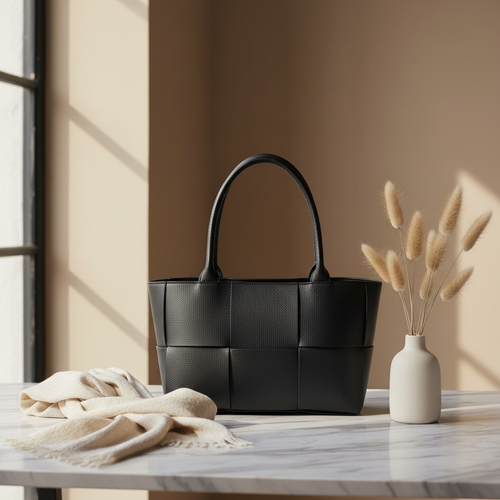Bella Classica toteveske i Dollaro-skinn, sort